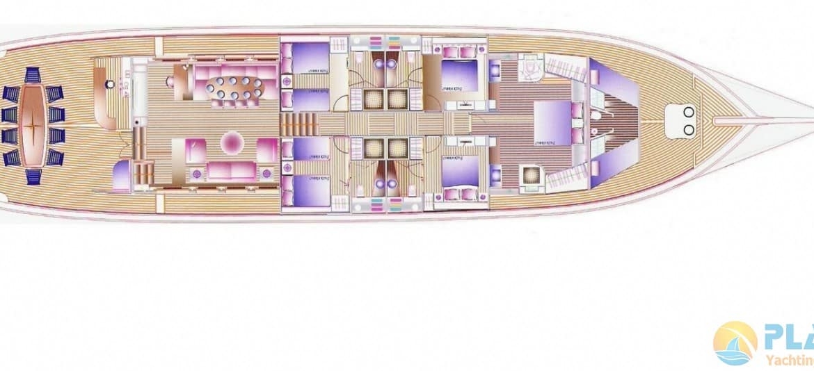 Kiralık Cobra King Gulet Yat Tekne Mavi Yolculuk