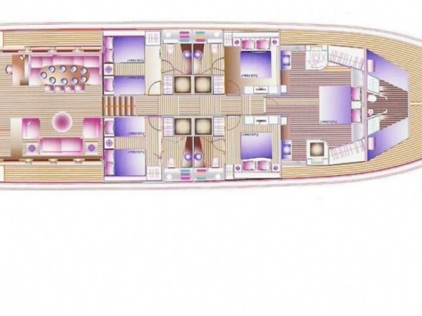 Kiralık Cobra King Gulet Yat Tekne Mavi Yolculuk