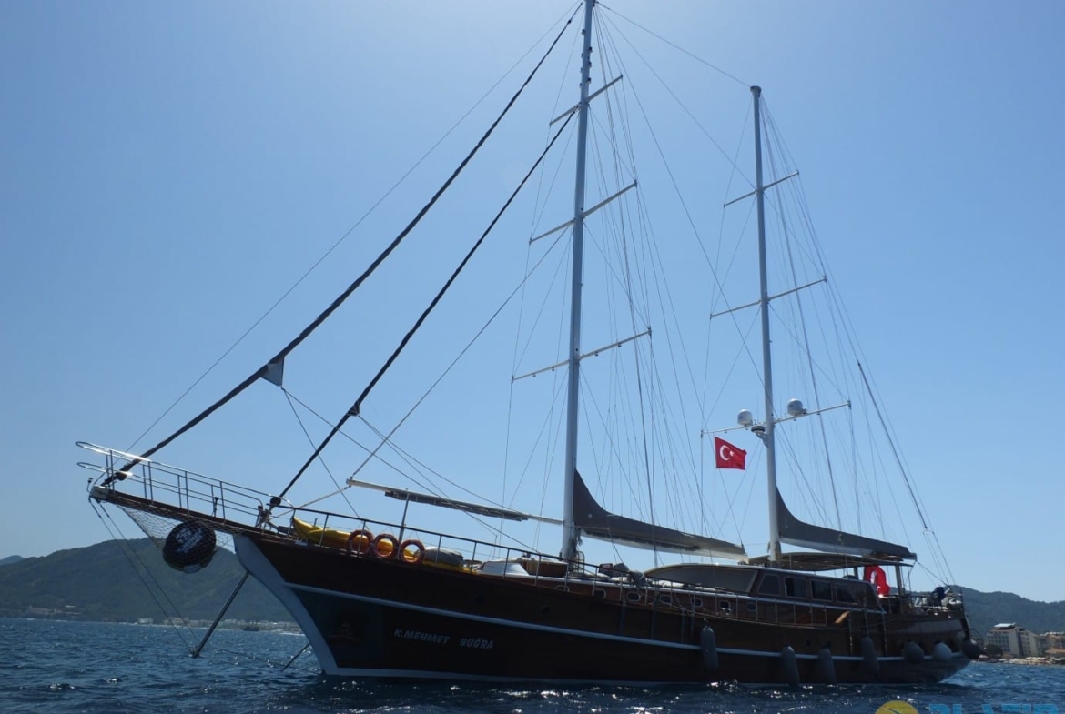 Kiralık K Mehmet Bugra Gulet Yat Tekne Mavi Yolculuk