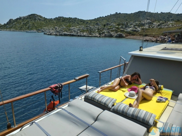 Kiralık K Mehmet Bugra Gulet Yat Tekne Mavi Yolculuk