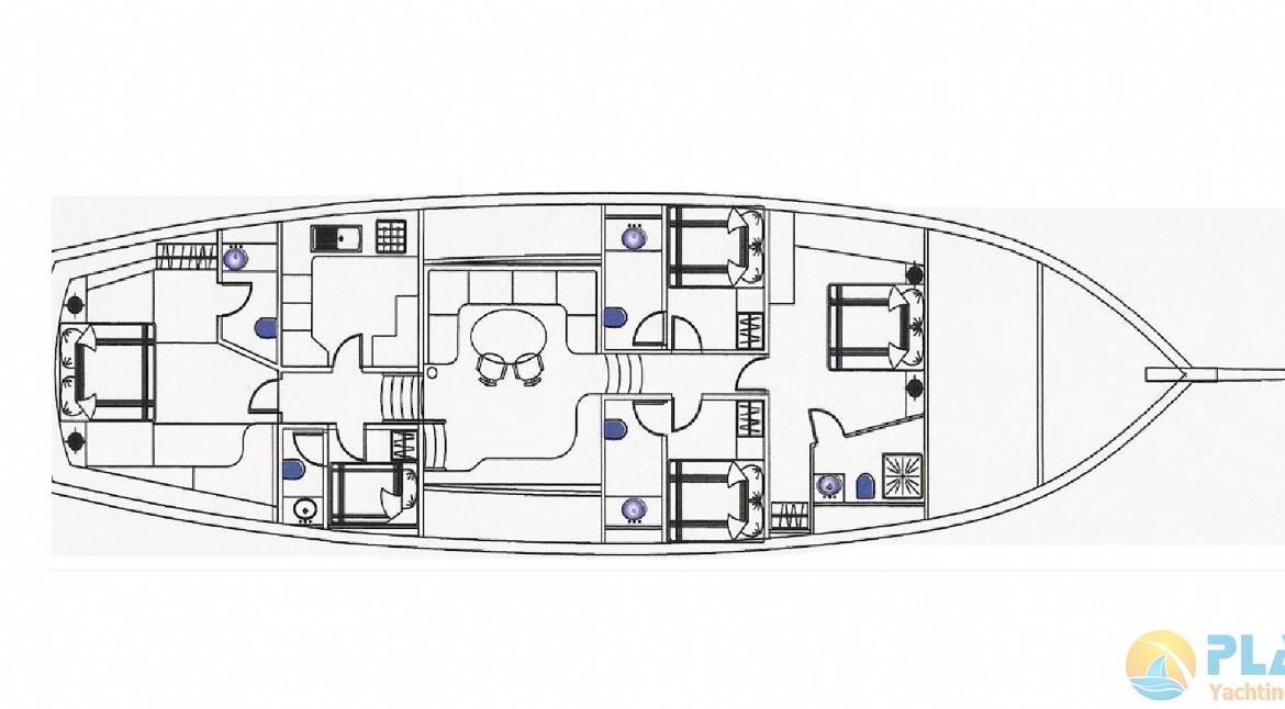 Kiralık cobra Gulet Yat Tekne Mavi Yolculuk