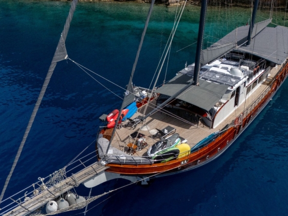 Berrak Su ile Marmaris çıkışlı haftalık lüks gulet kiralama. 6 kabin, 12 kişi kapasite, su sporları, özel güverte alanları ve profesyonel mürettebat.