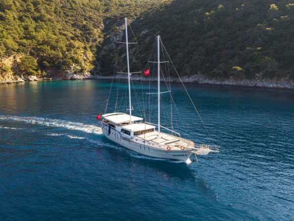 Holiday 5 gulet, 10 kabin ve 20 kişilik kapasitesiyle kalabalık gruplar için ideal mavi tur sunar. Güncel fiyatlar ve dahil hizmetler için Platin Yatçılık.