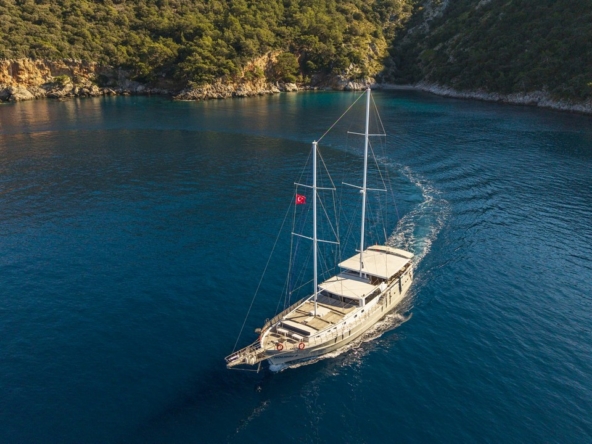 Holiday 5 gulet, 10 kabin ve 20 kişilik kapasitesiyle kalabalık gruplar için ideal mavi tur sunar. Güncel fiyatlar ve dahil hizmetler için Platin Yatçılık.