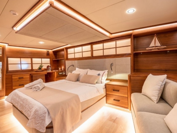 34 metre deluxe ketch gulet Kaptan Mehmet Buğra ile Marmaris’ten özel Mavi Tur! 8 kabin, 18 kişi kapasite, jakuzi, su sporları ve 6 kişilik profesyonel ekip ile lüks tatil deneyimi