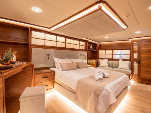 34 metre deluxe ketch gulet Kaptan Mehmet Buğra ile Marmaris’ten özel Mavi Tur! 8 kabin, 18 kişi kapasite, jakuzi, su sporları ve 6 kişilik profesyonel ekip ile lüks tatil deneyimi