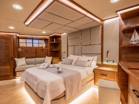 34 metre deluxe ketch gulet Kaptan Mehmet Buğra ile Marmaris’ten özel Mavi Tur! 8 kabin, 18 kişi kapasite, jakuzi, su sporları ve 6 kişilik profesyonel ekip ile lüks tatil deneyimi