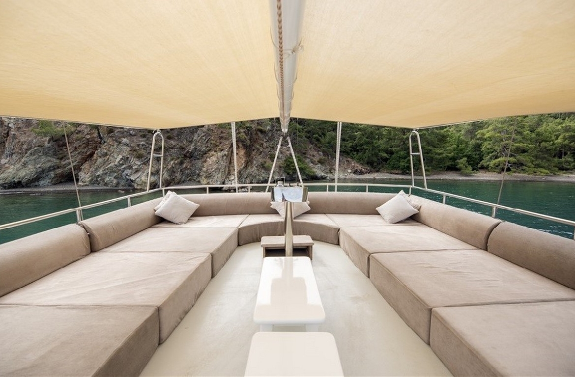 Türkiye’de Kayhan 11 Gulet kiralayın: 34 metre uzunluk, 10 kabin, 20 kişilik konfor ve unutulmaz mavi yolculuk deneyimi