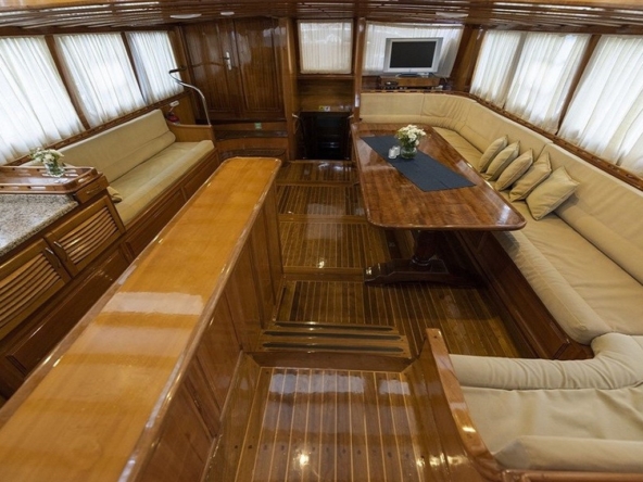 Kayhan 5 Gulet ile Ege ve Akdeniz’in en güzel koylarını keşfedin. 12 kişilik kapasite, konforlu kabinler ve özel mavi yolculuk deneyimi.