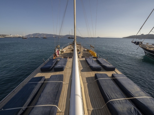Bodrum’da 10 kişilik lüks gulet, 5 kabin, profesyonel mürettebat ile unutulmaz mavi tur deneyimi.