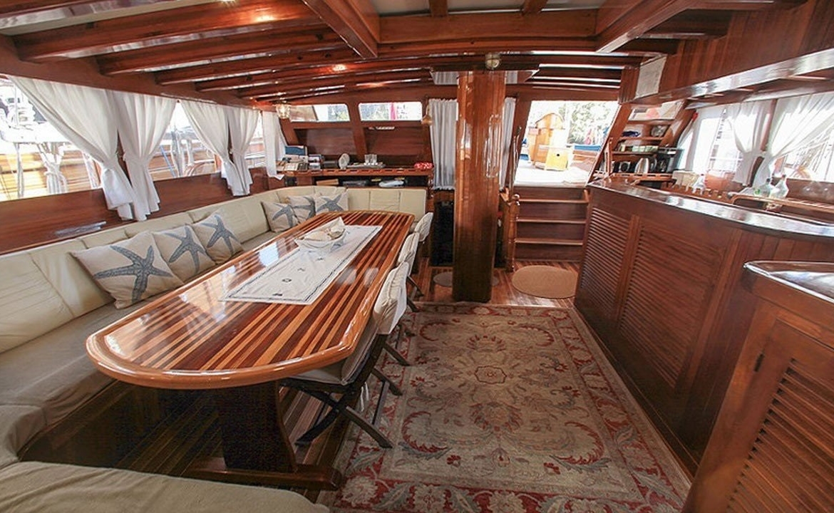 28 metre Sultan A Gulet ile Türkiye’de özel mavi yolculuk. 8 kabin, 16 kişi kapasite, profesyonel ekip ve konforlu yaşam alanları.