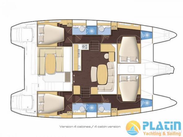 Kiralık Lagoon 421 Katamaran 2013 Model Platin Yatçılık