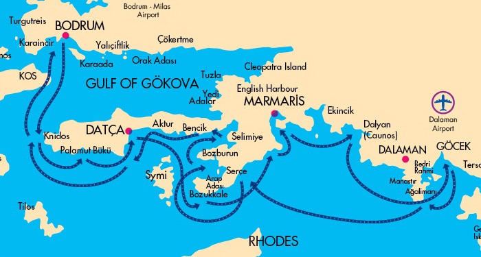 Mavi Tur İçin En Popüler Rotalar